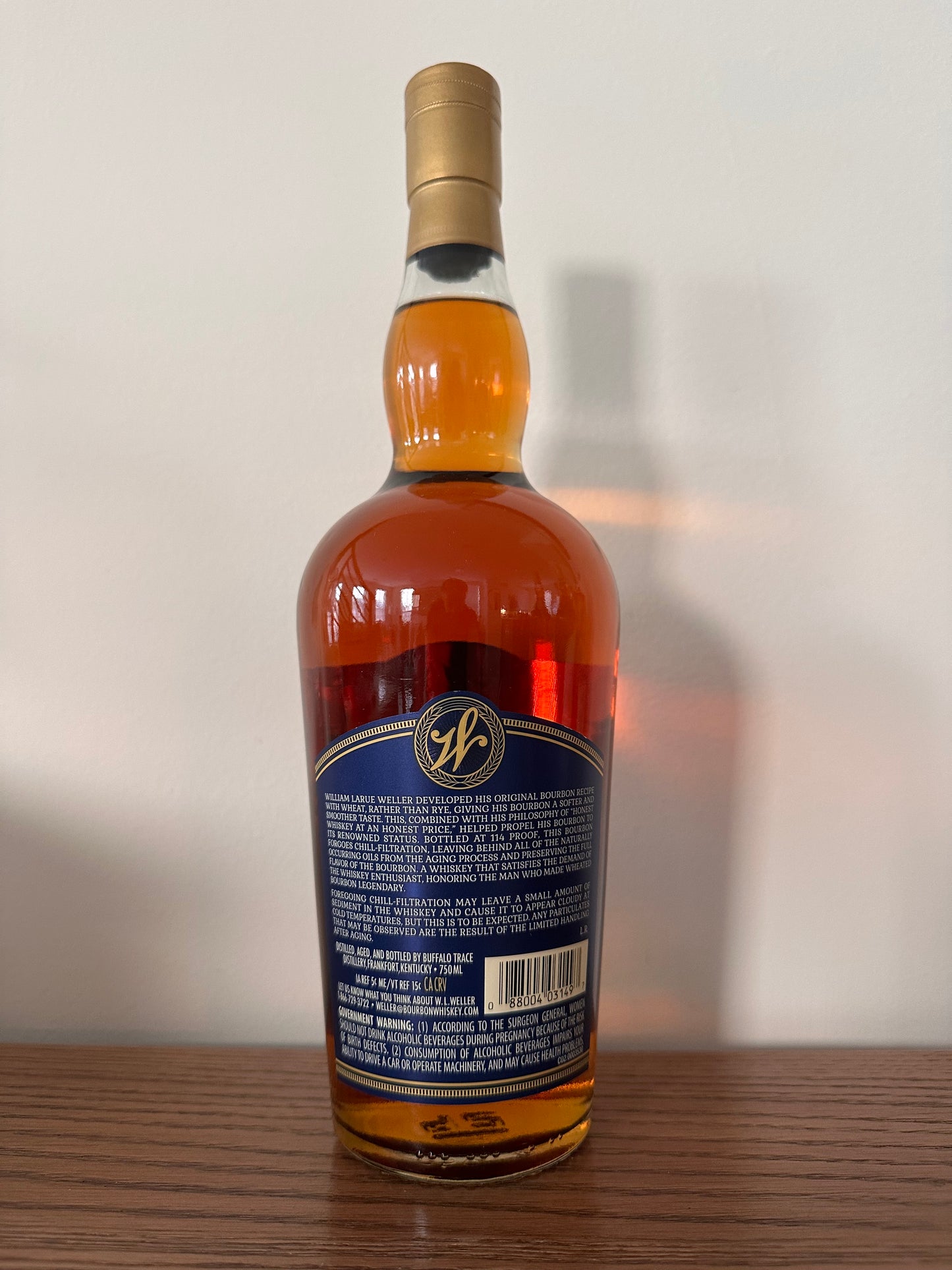 W. L. Weller Full Proof Kentucky Straight Wheated Bourbon Whiskey 750ml