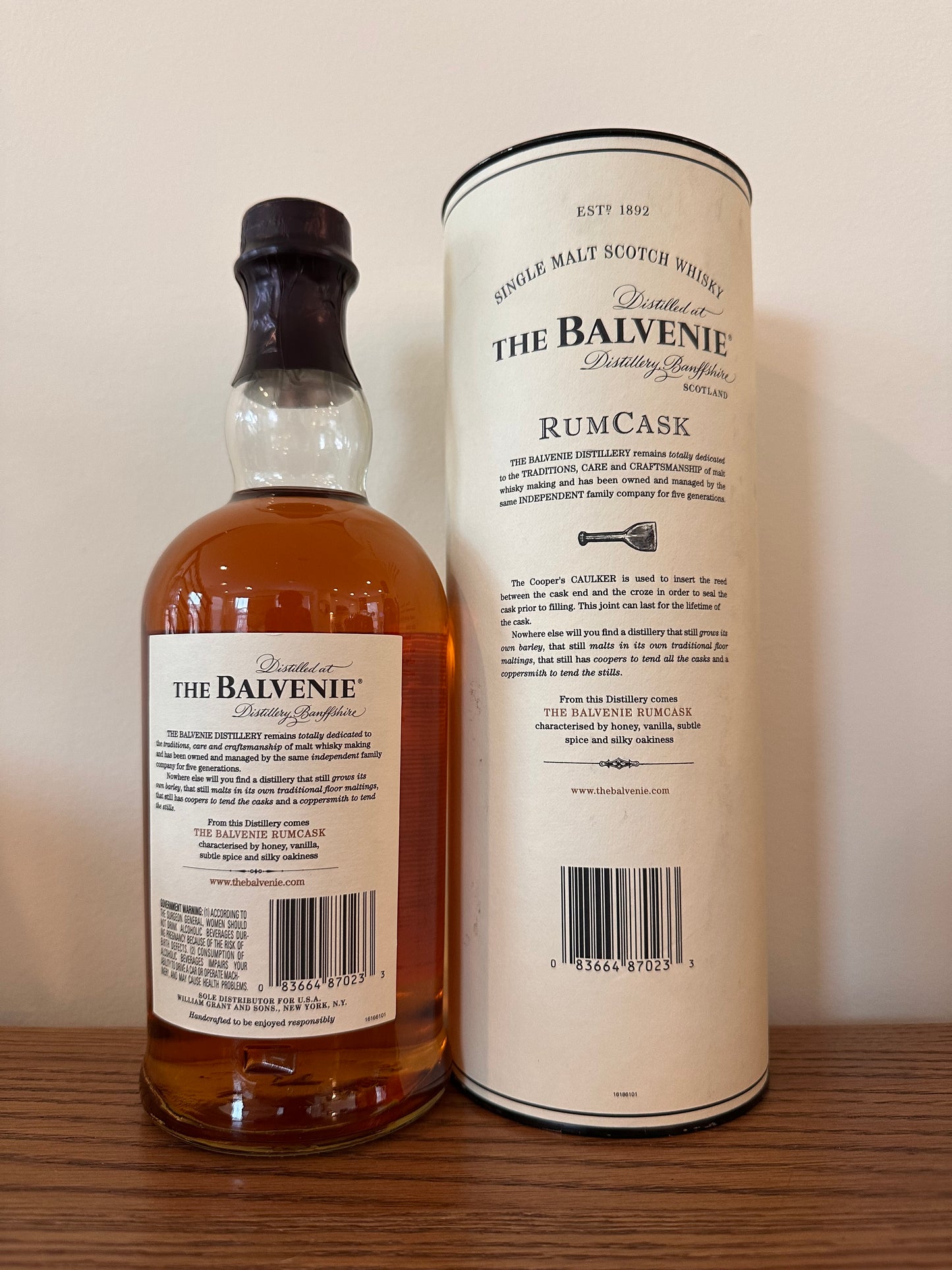 2008 Balvenie 17 Year Old Rum Cask Whisky 750ml
