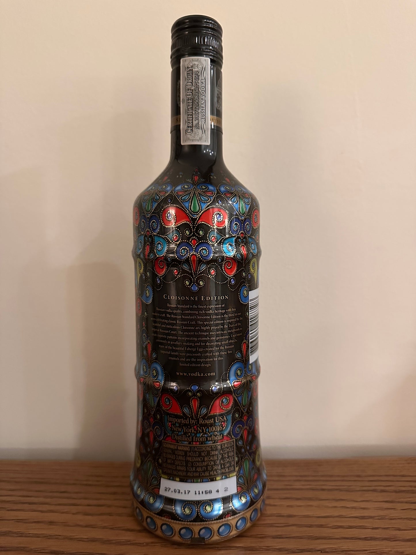Russian Standard Vodka Cloisonne Edition 750ml