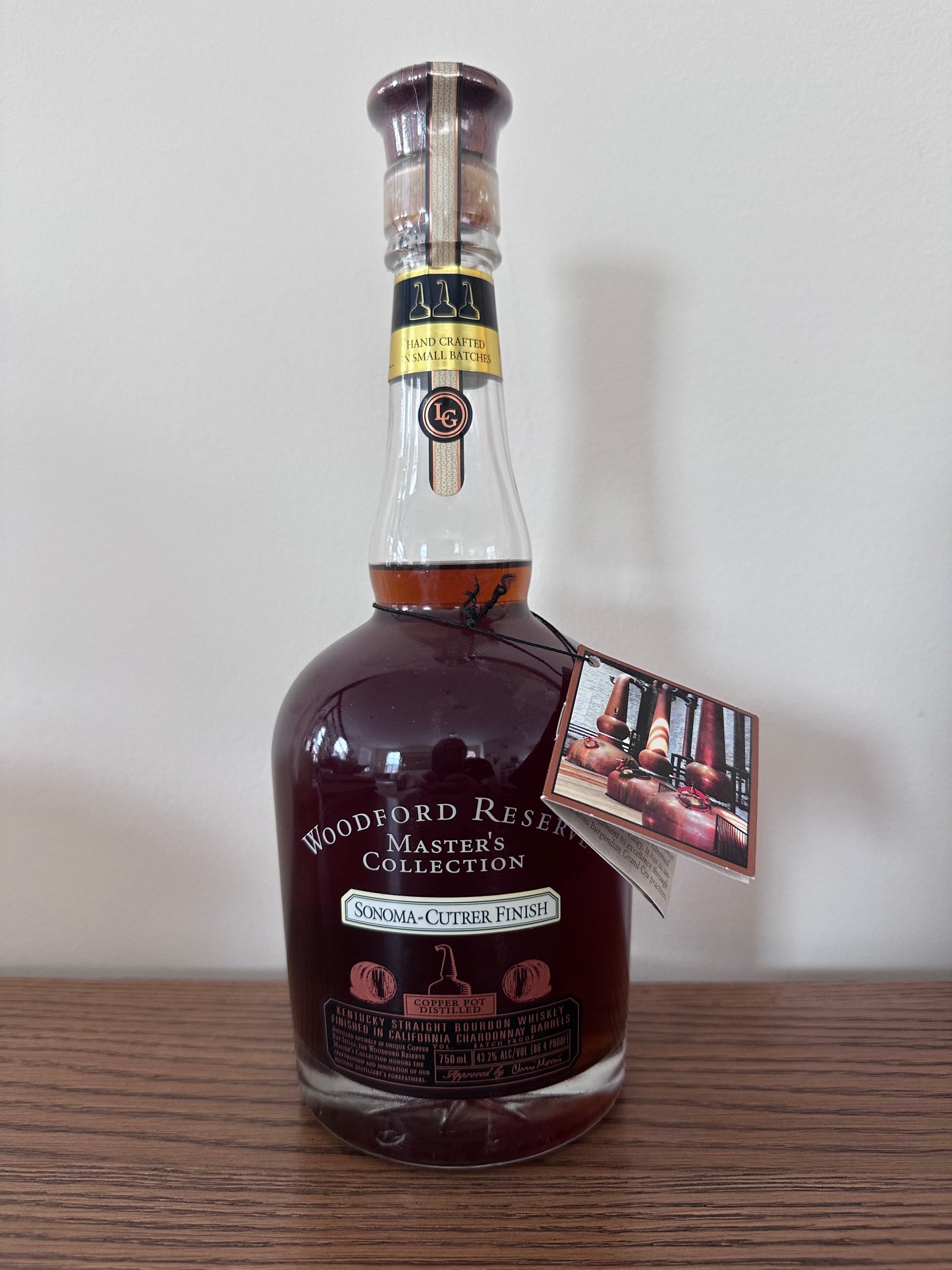 2007 Woodford Reserve Master's Collection Sonoma Cutrer Chardonnay Barrel Finish Kentucky Straight Bourbon Whiskey 750ml