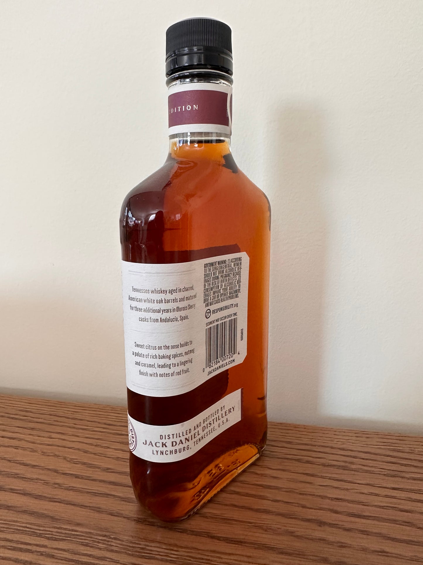 Jack Daniel's Distillery Series No. 12 Oloroso Sherry Cask Finish Straight Tennessee Whiskey 375ml