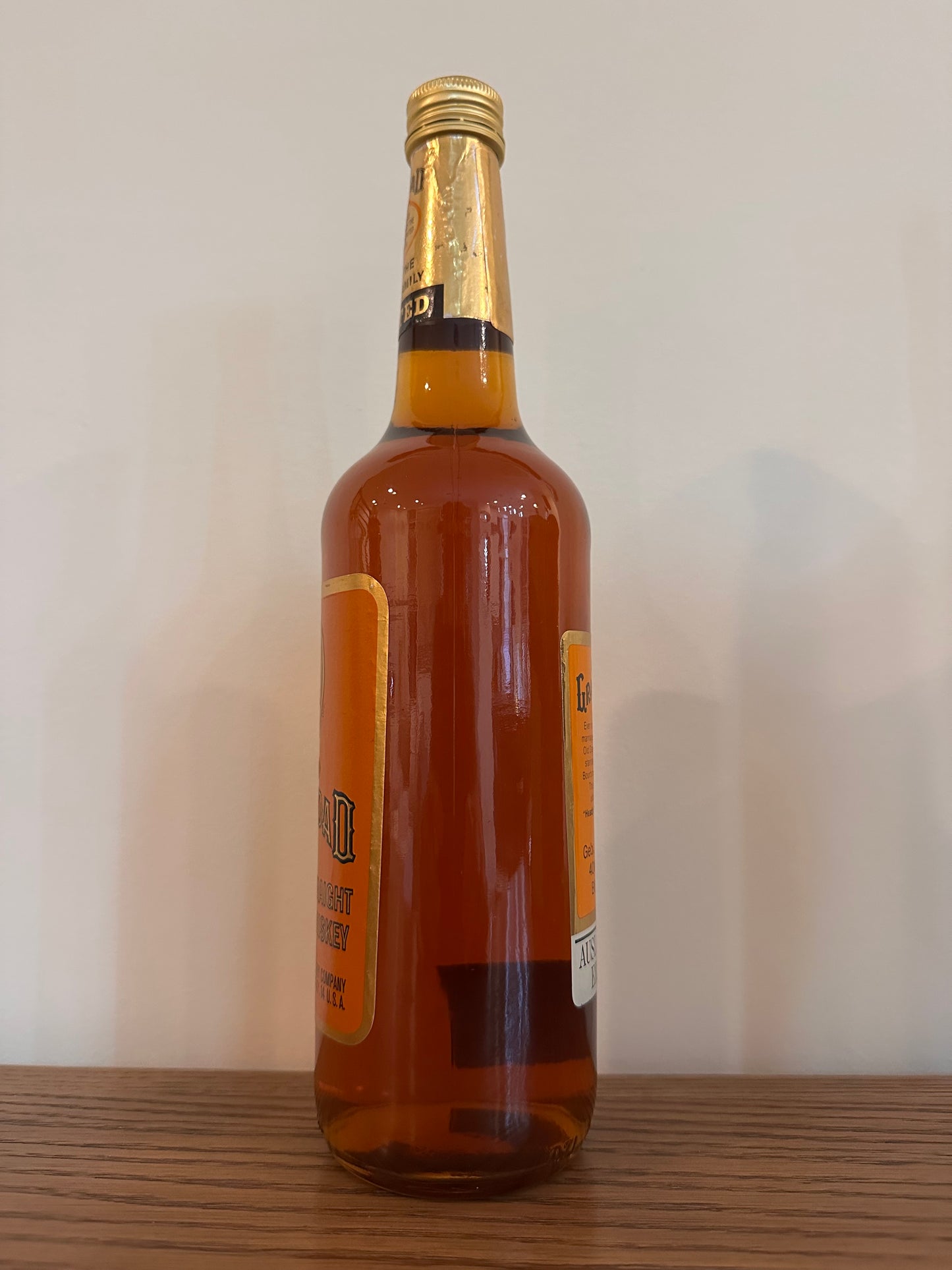 Antique Old Grand-Dad Kentucky Straight Bourbon Whiskey 80 Proof 700ml German Export