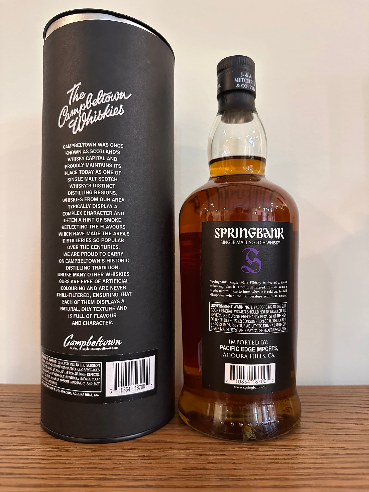 18 Year Old Single Malt Scotch Whisky 750ml With Tube