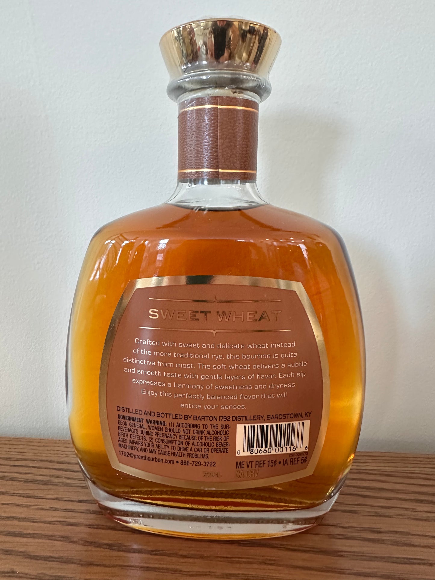 1792 Sweet Wheat Kentucky Straight Bourbon Whiskey 750ml