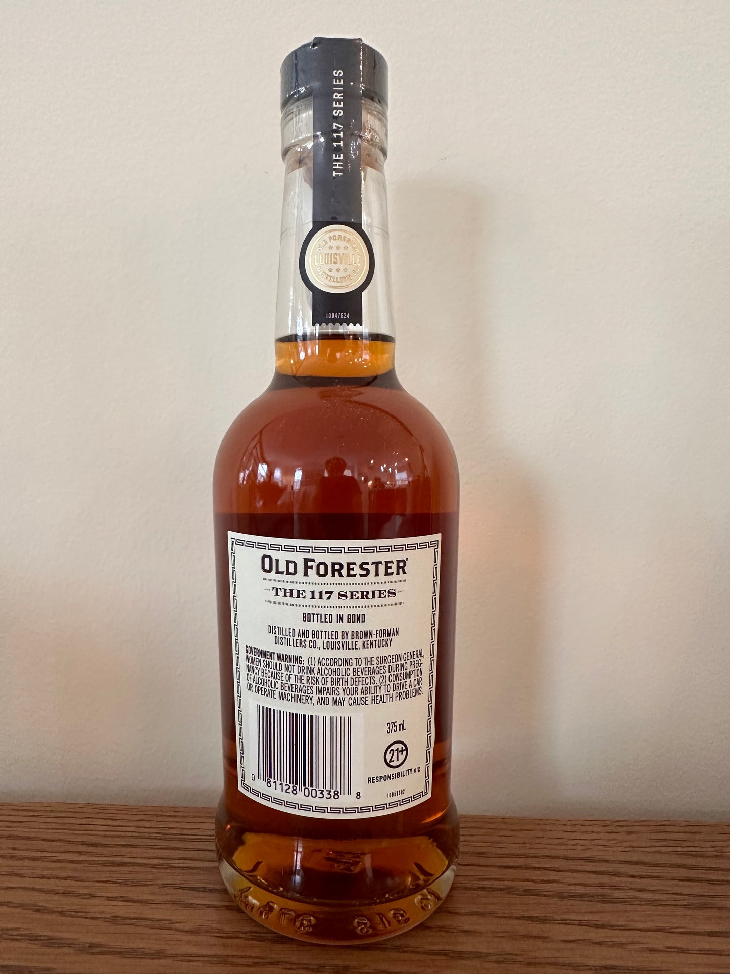 Old Forester The 117 Series Bottled in Bond Batch 1 375ML