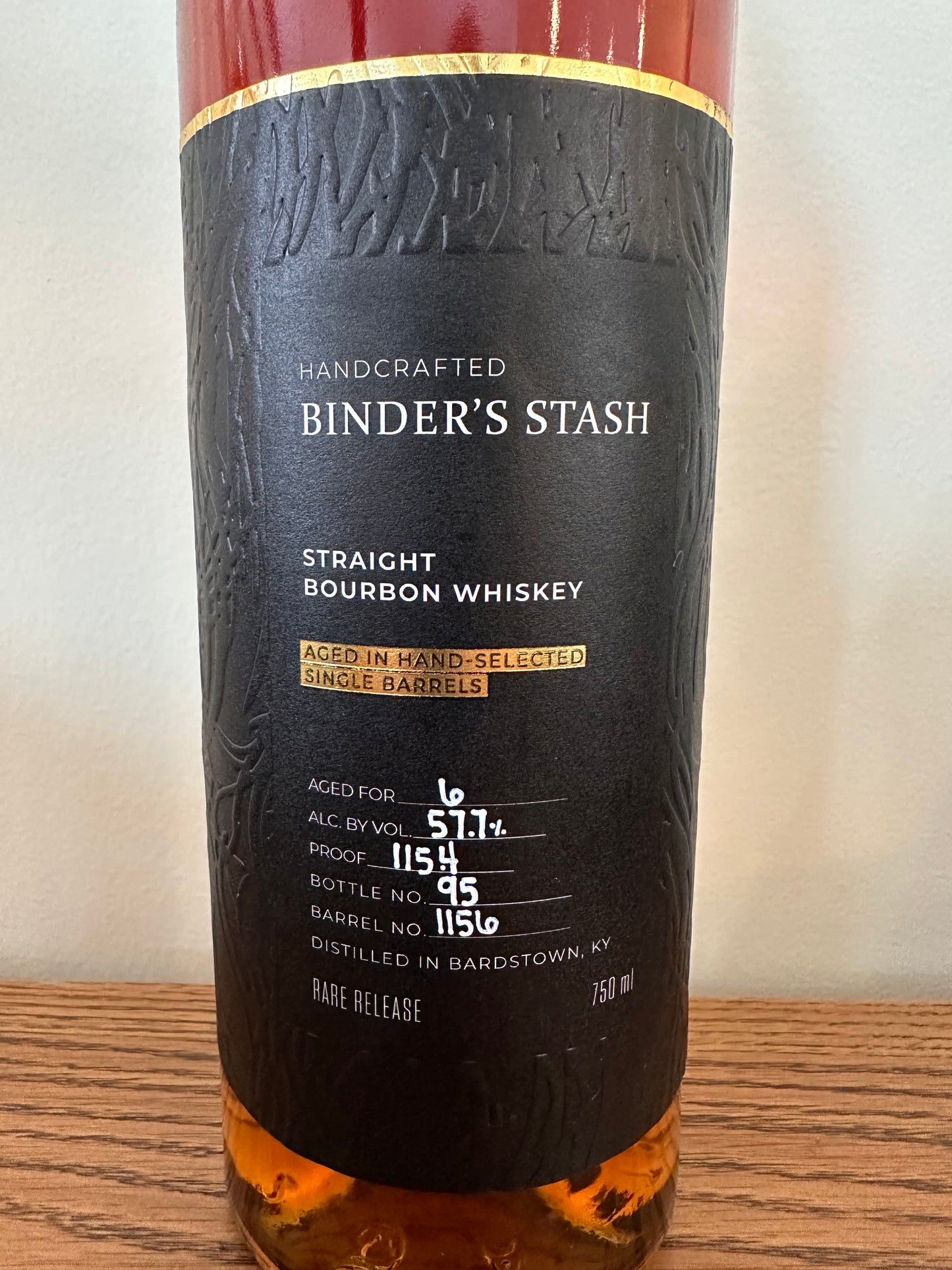 Binder's Stash Candy Jar 6 Year Old Bourbon Whiskey 750ml