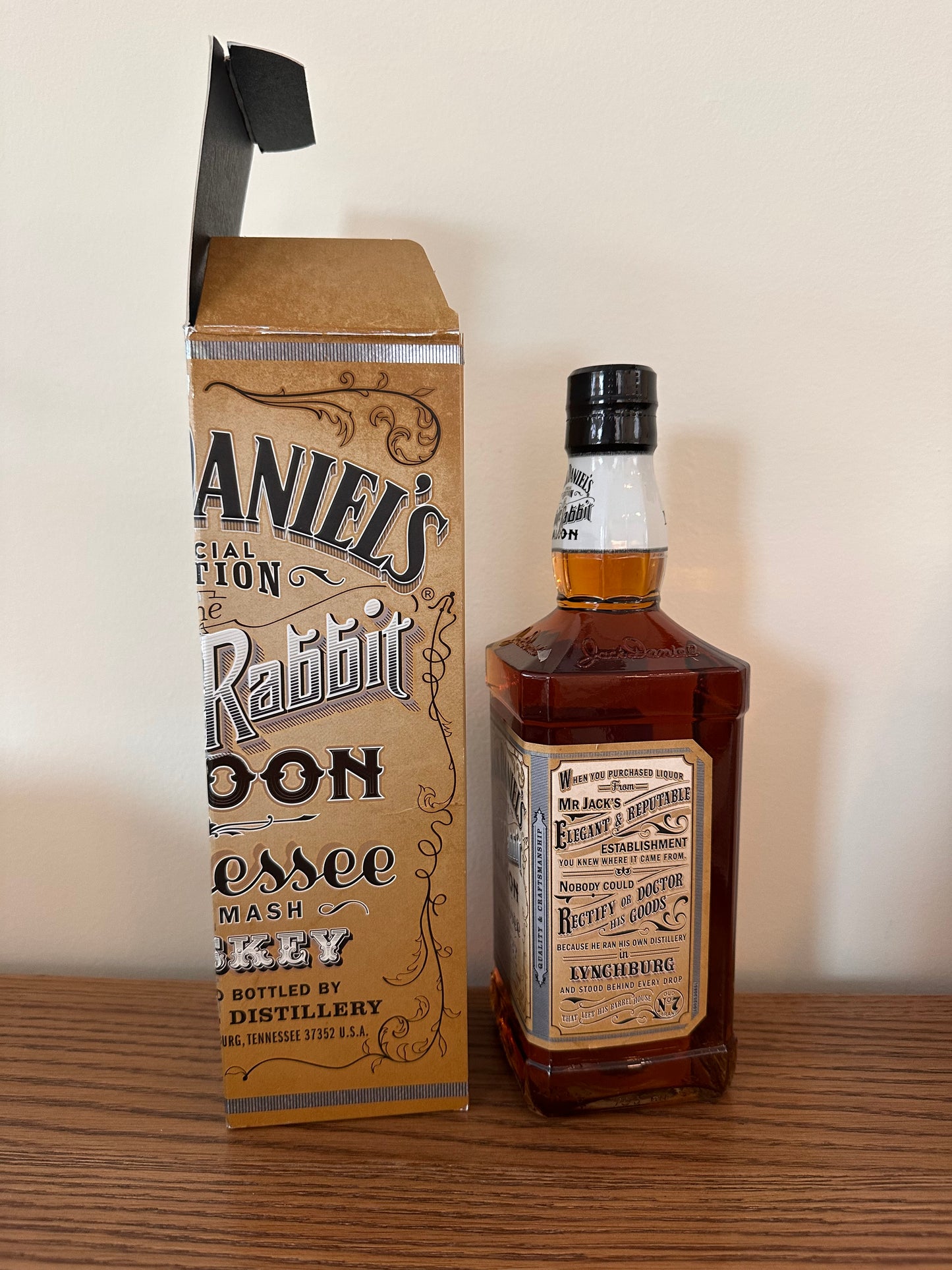 Jack Daniel's White Rabbit Saloon 120th Anniversary Limited Edition Sour Mash Whiskey 750ml