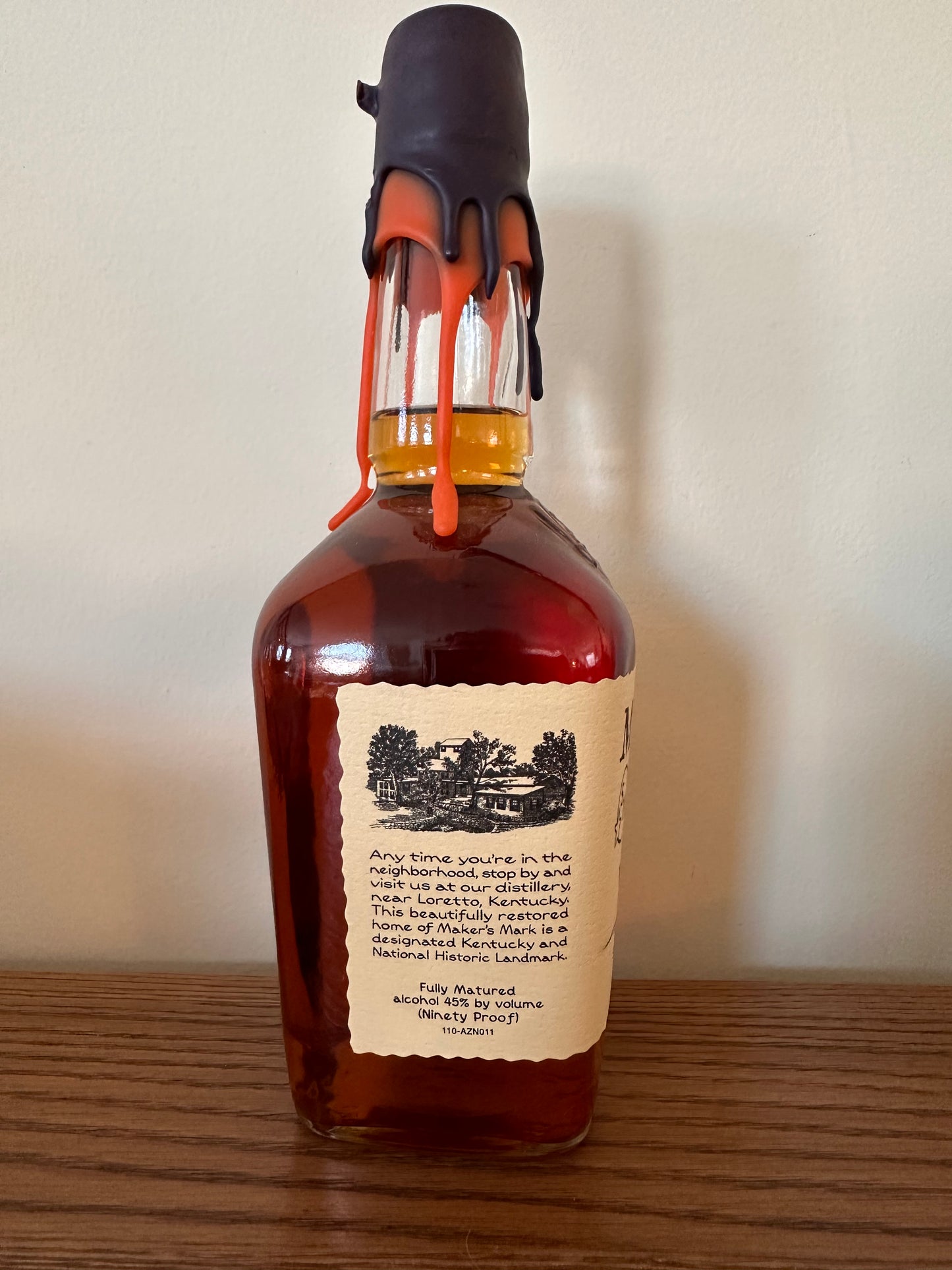 Maker’s Mark Purple And Orange Wax Kentucky Straight Bourbon Whiskey 750ml