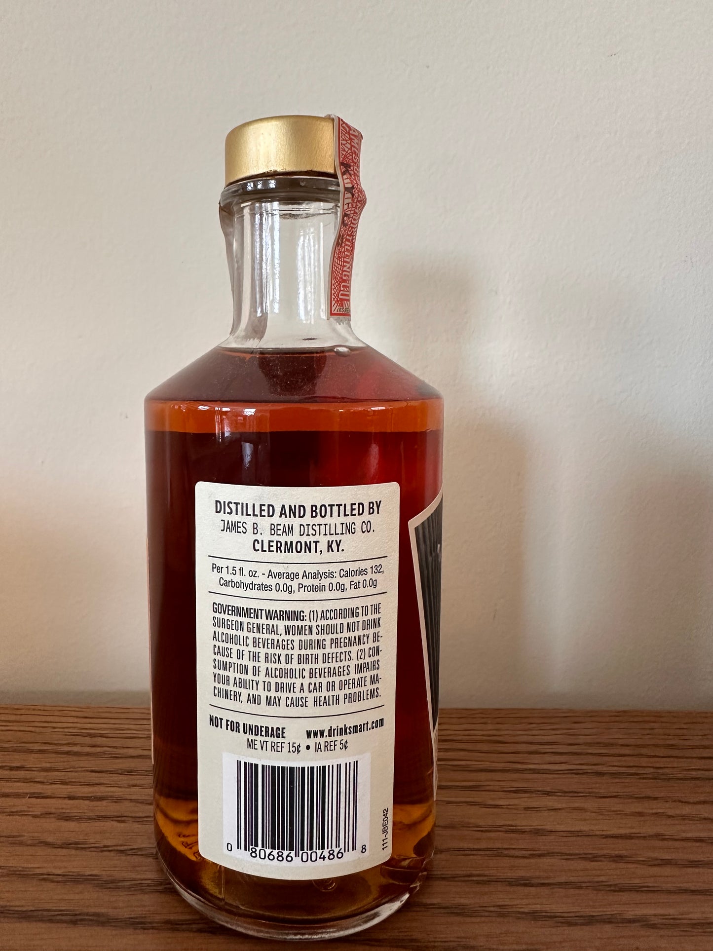 Jim Beam Distilling Co. Distillers' Share Batch No. 2 Courvoisier VSOP XO and American White Oak Finish American Single Malt Whiskey 375ml