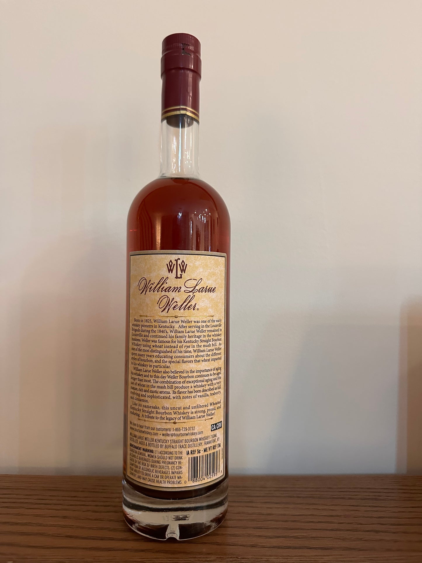 2025 William Larue Weller Kentucky Straight Bourbon Whiskey 750ml