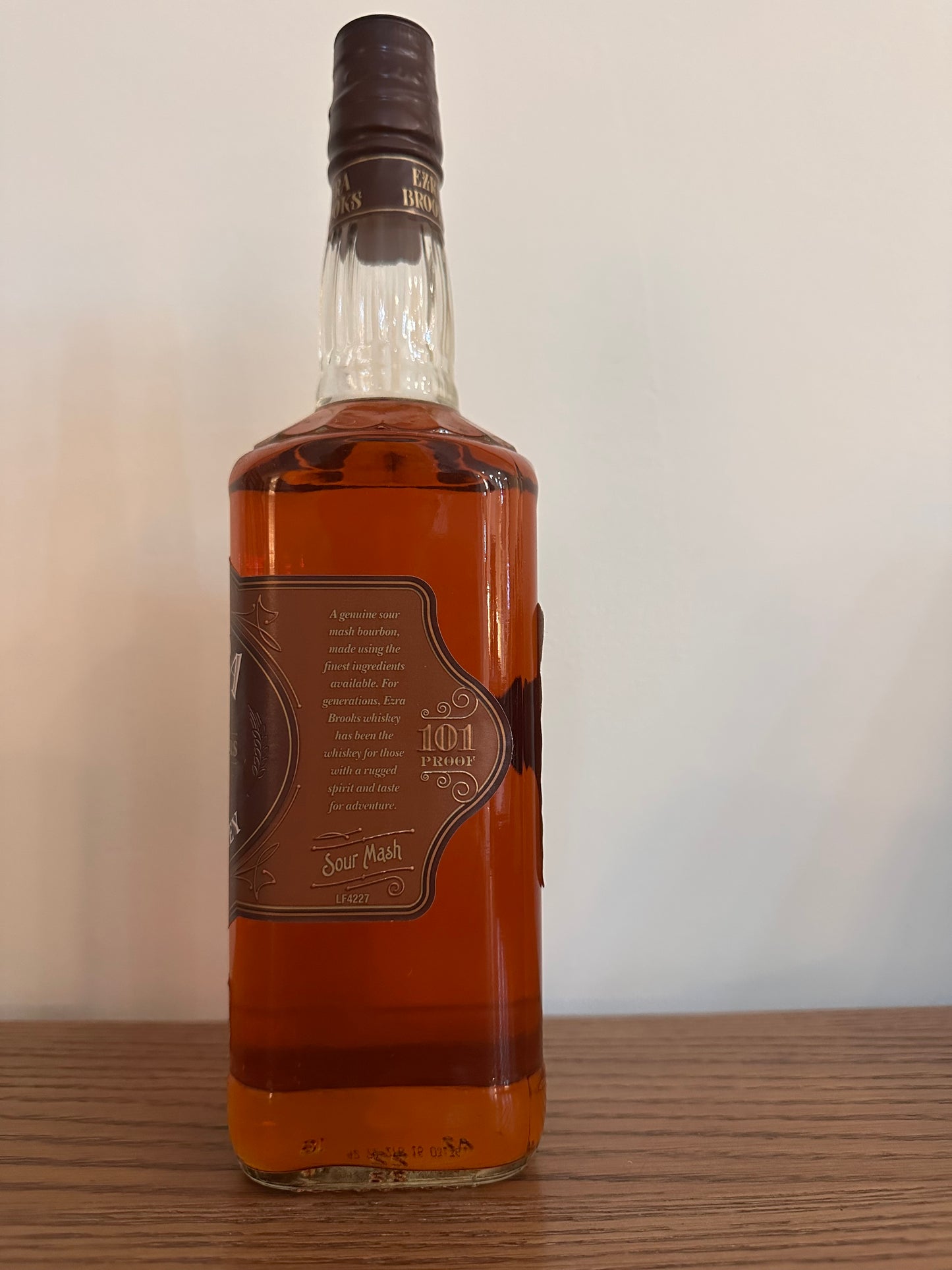 Old Ezra 7 Year Old Straight Bourbon Whiskey (Old Packaging) 750ml