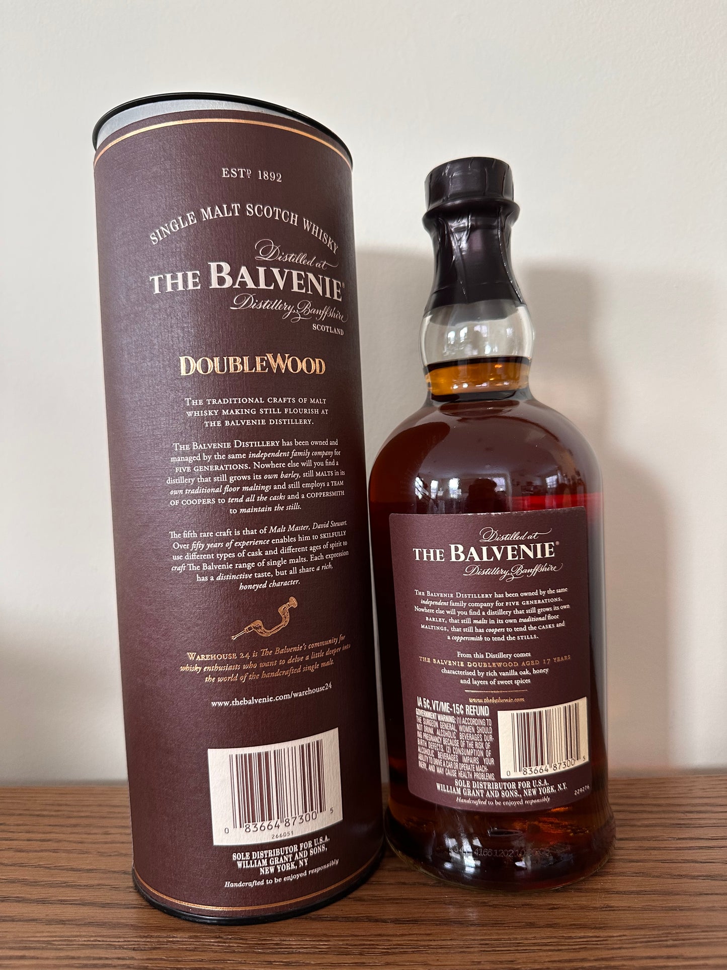 Balvenie DoubleWood 17 Year Old Single Malt Scotch Whisky