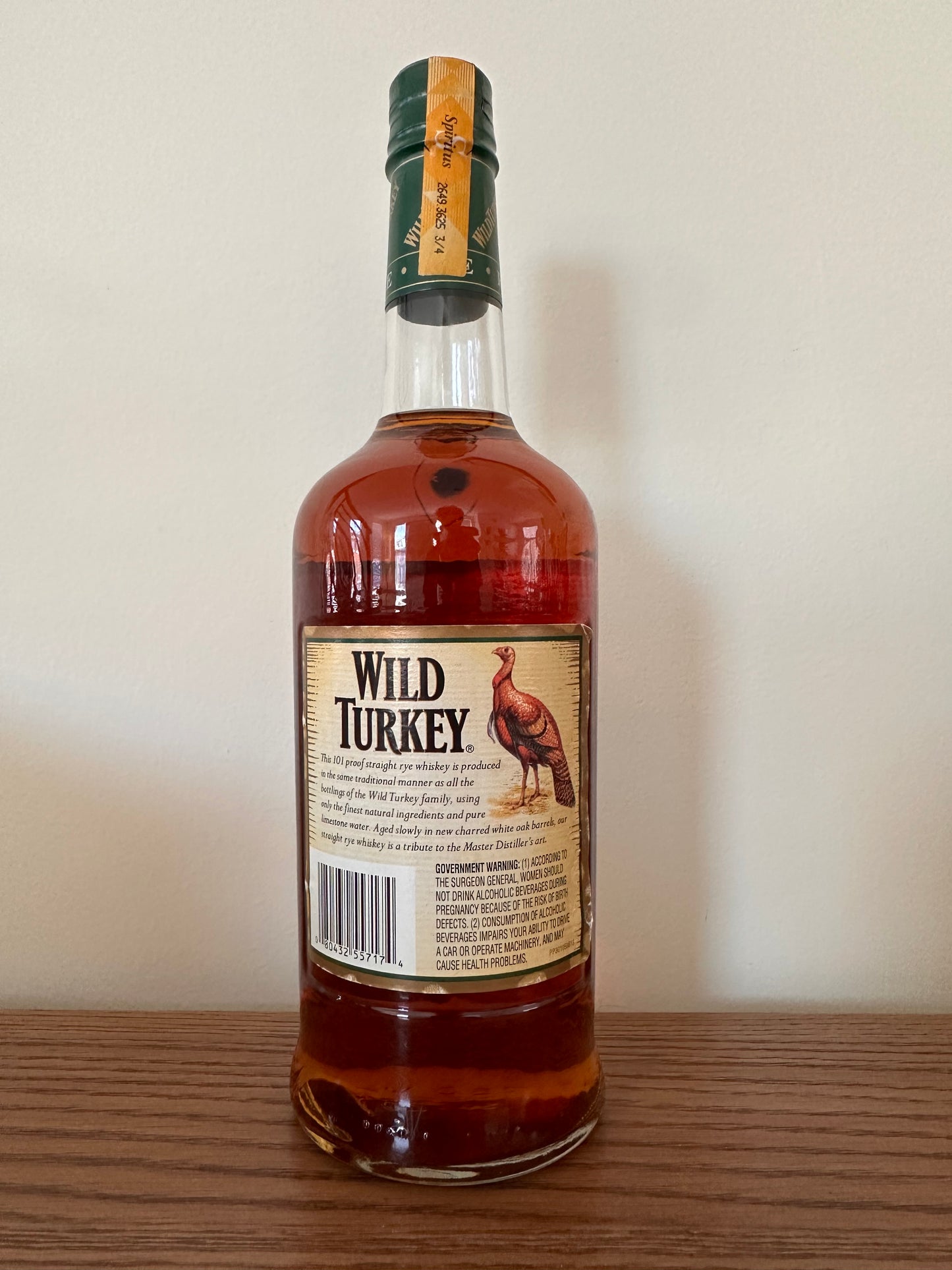 2002 Wild Turkey Austin Nichols Straight Rye Whiskey 750ml