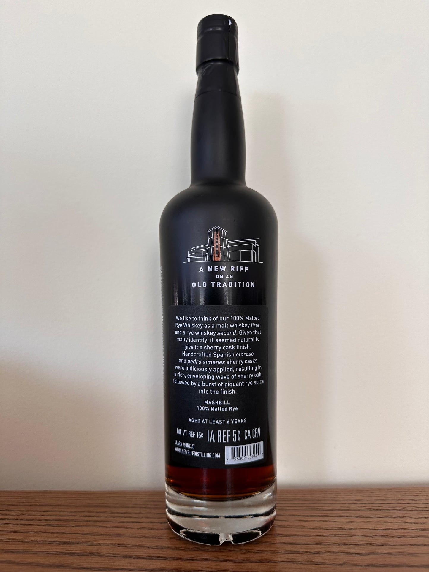 New Riff Sherry Finished Malted Rye Whiskey 750ml
