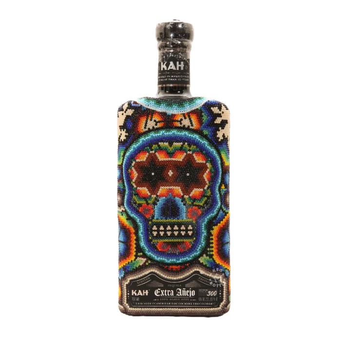 Kah Huichol Beaded 10 Year Old Limited Edition Extra Anejo Tequila 750ml
