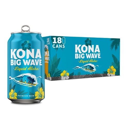 Kona Brewing Co. Big Wave Golden Ale Beer 12-Oz Can 18-Pack