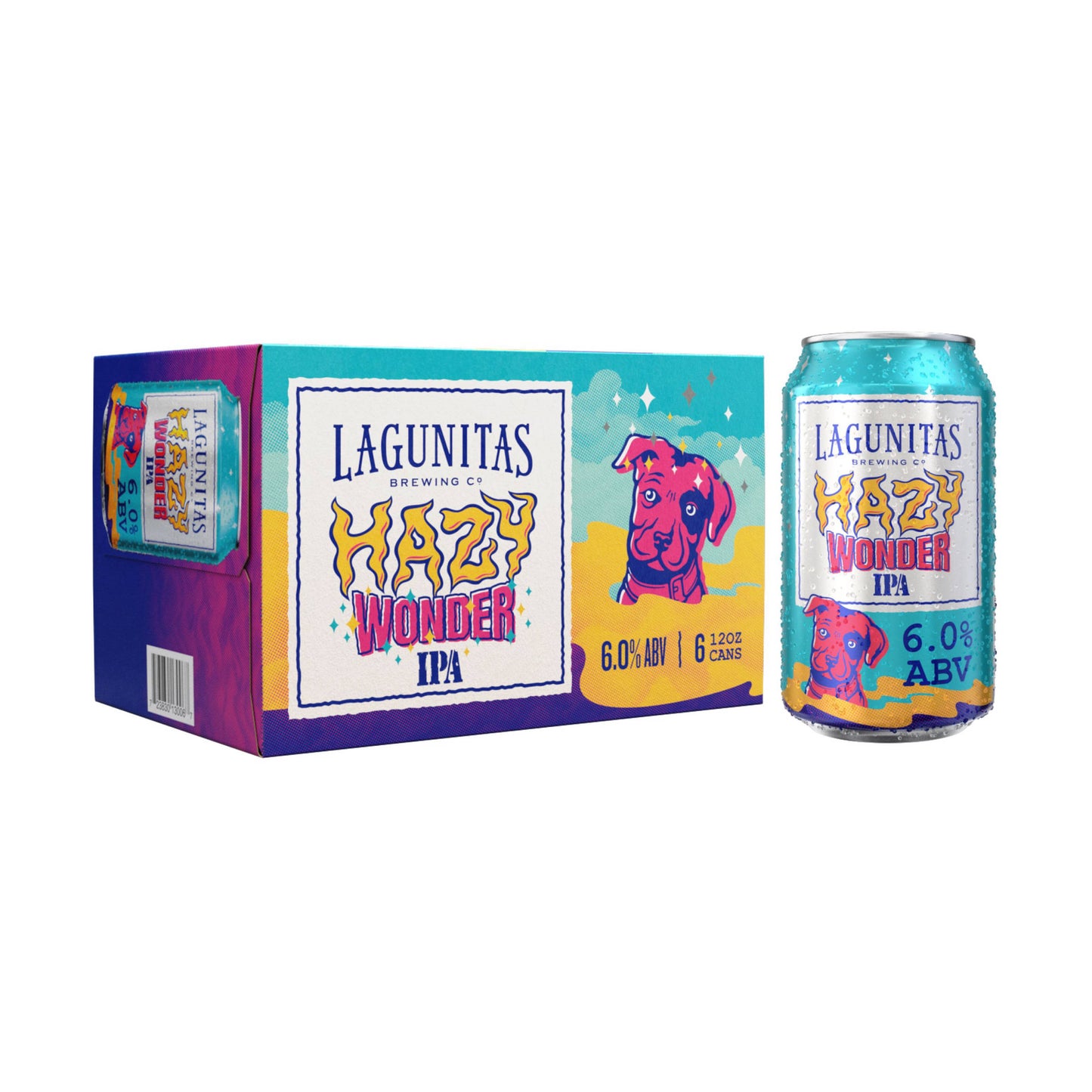 Lagunitas Brewing Hazy Wonder India Pale Ale Beer 12-Oz Can 6-Pack