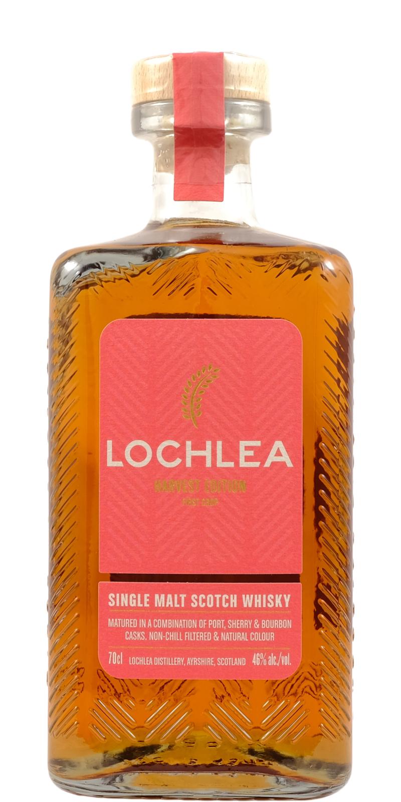 Lochlea Distillery Harvest Edition First Crop Matured In A Combination Port Sherry & Bourbon Csks Sngle Mlt Sctch Whsky 700ml