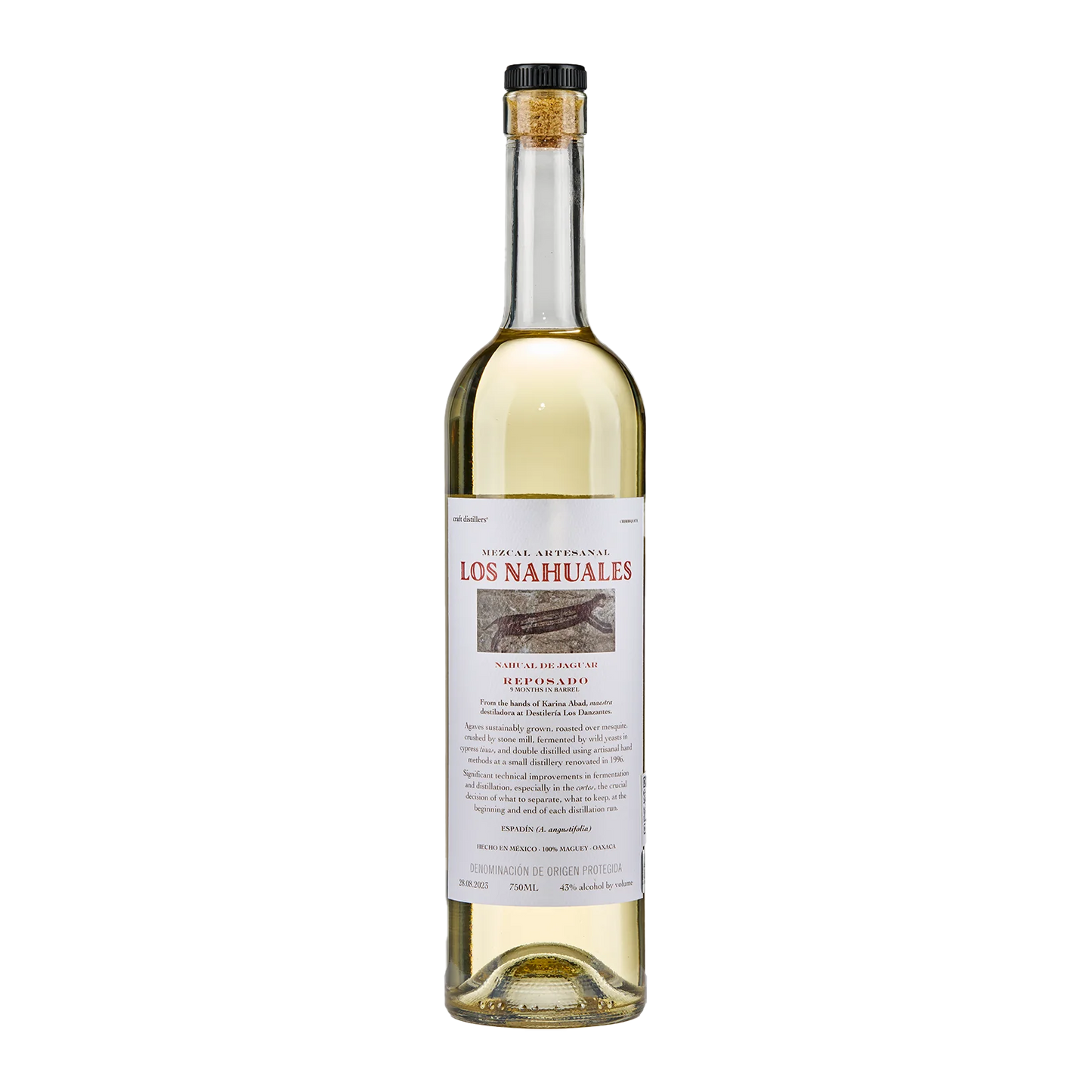 Los Nahuales 9 Months Aged Nahual de Jaguar Mezcal Artesanal Reposado 750ml