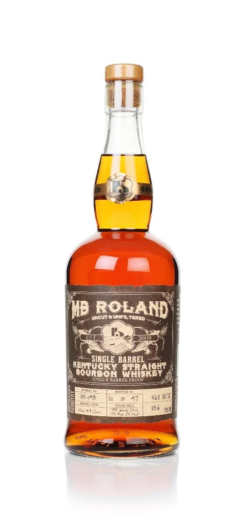 MB Roland Single Barrel Kentucky Straight Bourbon Whiskey 100 Proof 750ml