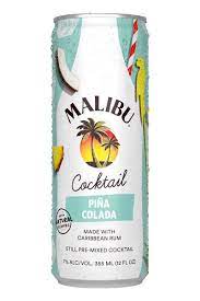 Malibu Pina Colada Cocktail 355ml Can 4-Pack