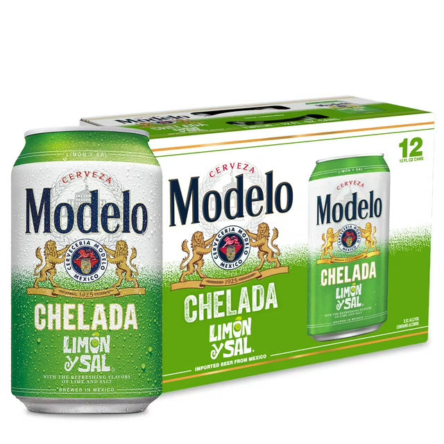 Modelo Chelada Limon Y Sal Beer 12-Oz Can 12-Pack