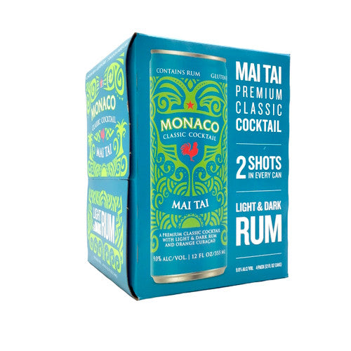 Monaco Classic Mai Tai Cocktail 12-Oz Can 4-Pack