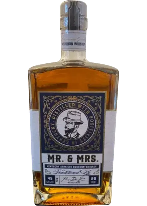 Mr. & Mrs. Bourbon Traditional Kentucky Straight Bourbon Whiskey (Blue Label) 750ml