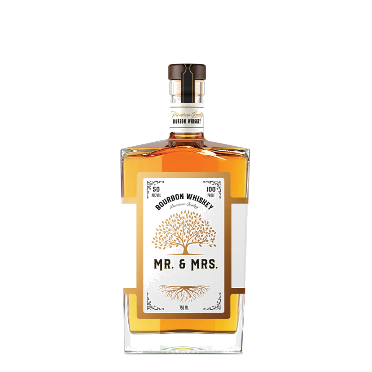 Mr & Mrs White Oak Bourbon Whiskey 750ml