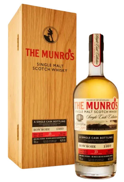 1997 Munro's Bowmore 25 Year Old Single Malt Scotch Whisky 700ml