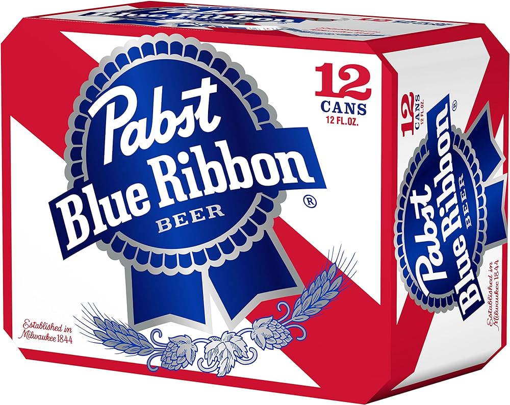 Pabst Blue Ribbon PBR Beer 12-Oz Can 12-Pack