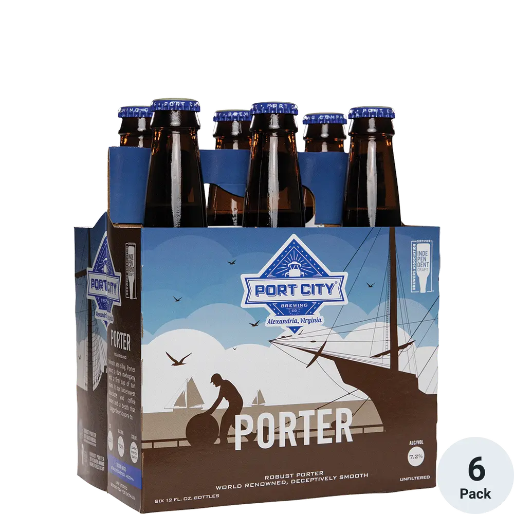 Port City Brewing Porter Beer 12-Oz Bottle 6-Pack