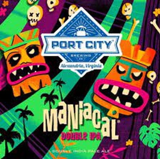 Port City Brewing Maniacal Double IPA Beer
