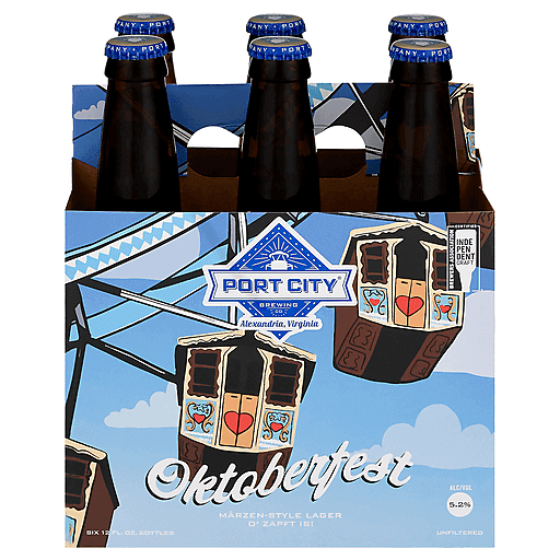 Port City Brewing Oktoberfest Marzen Style Lager Beer 12-Oz Bottle 6-Pack