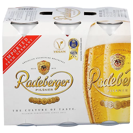 Radeberger Pilsner Beer 16.9-Oz Can 6-Pack