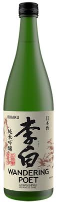 Rihaku Wandering Poet Junmai Ginjo Sake 720ml