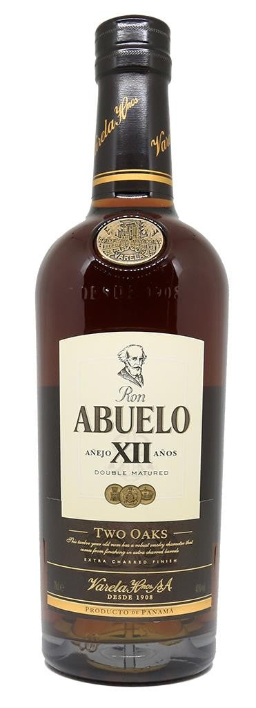Ron Abuelo Anejo XII Anos Two Oaks Rum 750ml