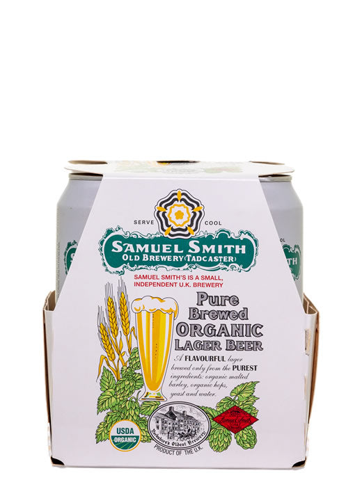 Samuel Smith's Pure Brewed Organic Lager Beer 14.9-Oz Can 4-Pack
