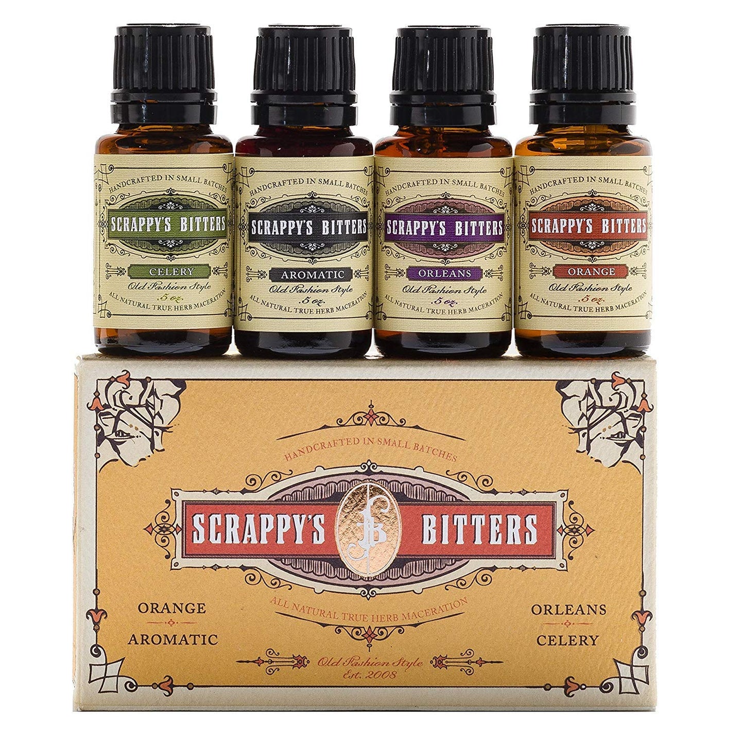 Scrappy's Bitters Classic Mini Set Bitters 0.5-Oz 4-Pack