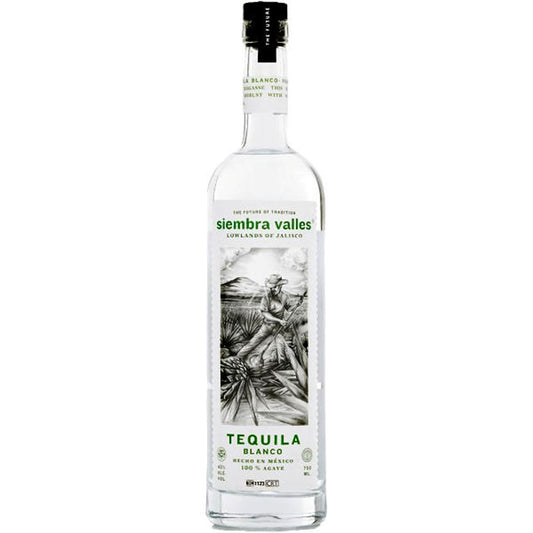 Siembra Valles Blanco Tequila 100% de Agave 80 Proof 750ml