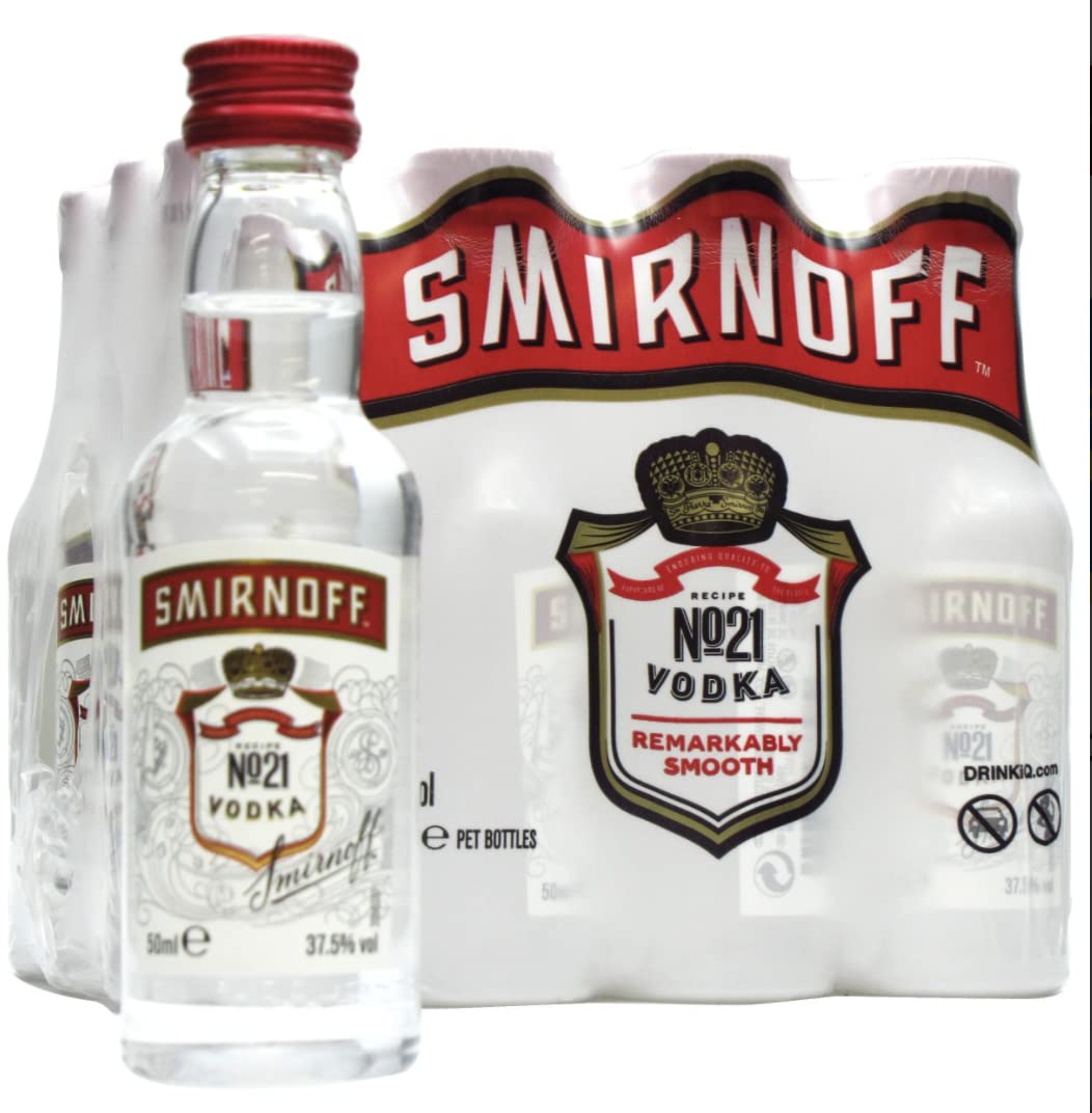 Smirnoff Vodka 50ml Bottle 12-Pack