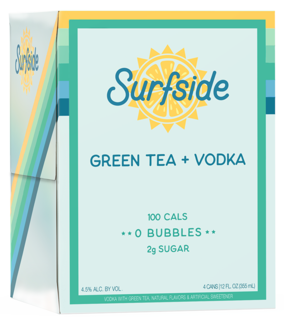 Stateside Surfside Green Tea Vodka Cocktail 12-Oz Can 4-Pack