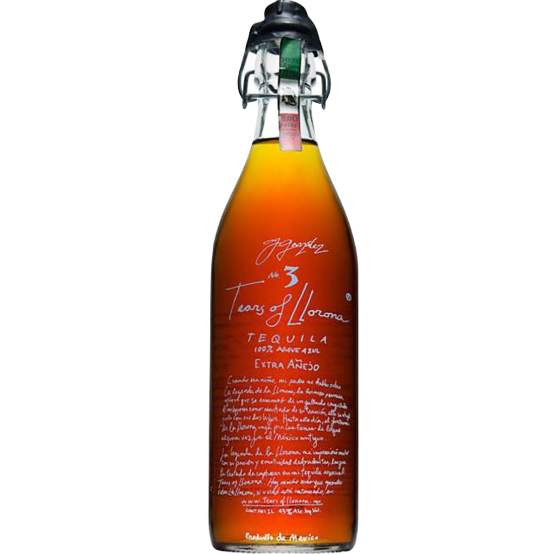 Tears of Llorona No 3 Tequila Extra Anejo Tequila 1Lt