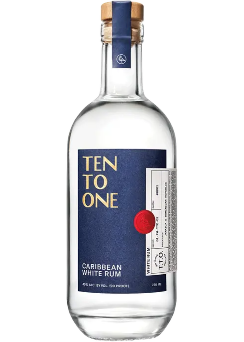 Ten To One Caribbean White Rum 750ml