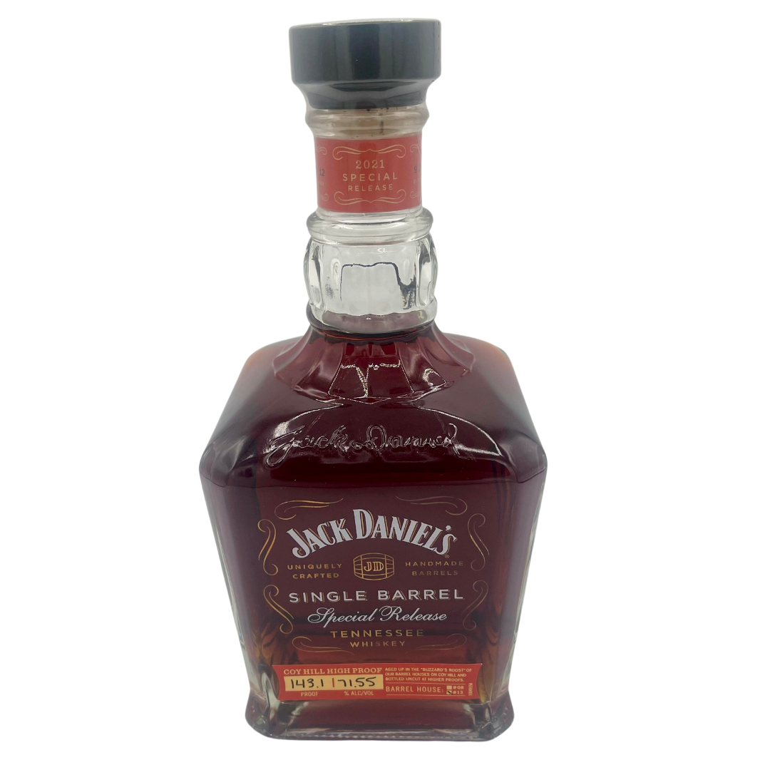 Jack Daniel's Single Barrel Special Release Coy Hill 143.1 Proof Black Ink Tennessee Whiskey 750ml
