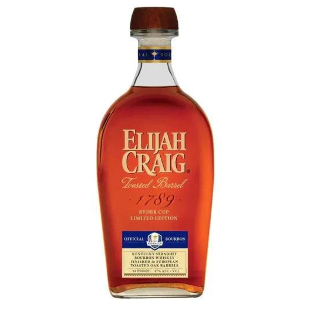 Elijah Craig Ryder Cup Toasted Barrel Straight Bourbon Whisky 750ml