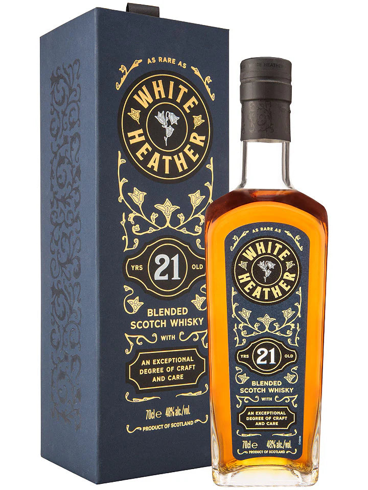 White Heather 21 Year Old Blended Scotch Whisky 700ml