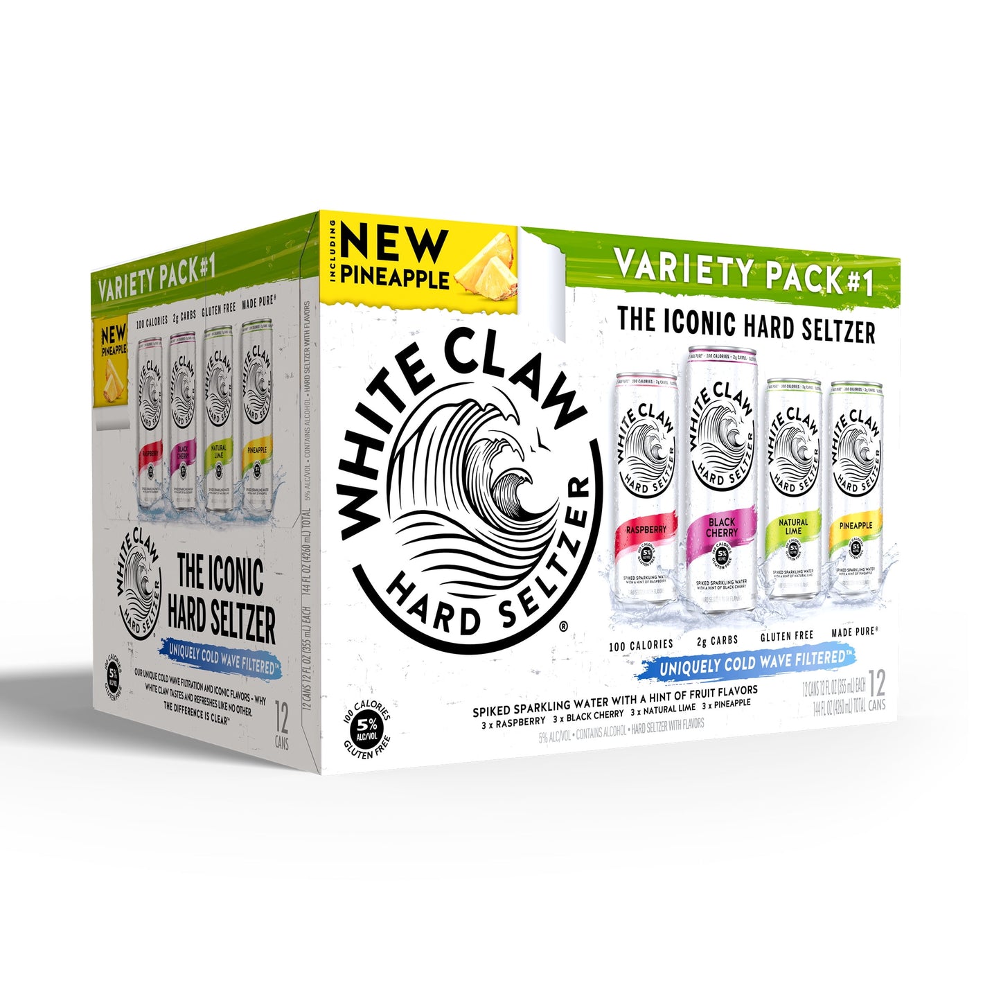 White Claw Hard Seltzer Variety Pack No.1 12-Oz Can 12-Pack