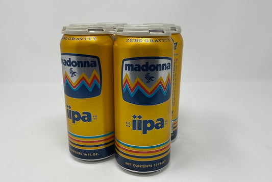 Zero Gravity Craft Brewery Madonna Double India Pale Ale Beer 16-Oz Can 4-Pack