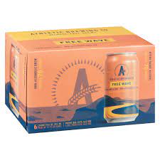 Athletic Brewing Co. Free Wave Free Way Non Alcoholic Double Hop India Pale Ale Beer 12-Oz can 6-Pack